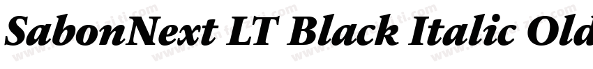 SabonNext LT Black Italic Old Style字体转换